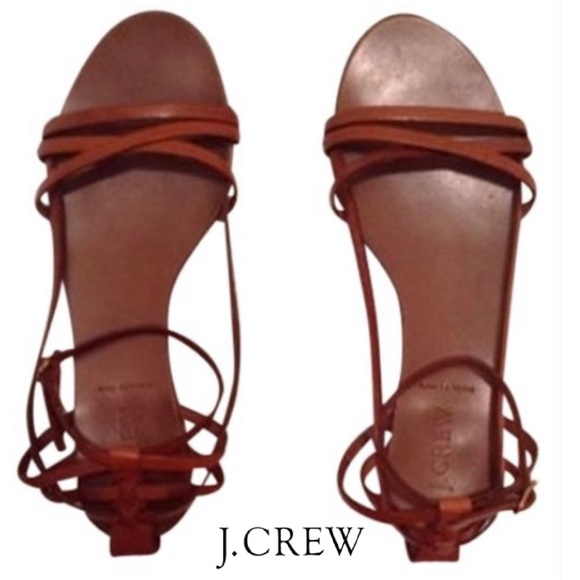 J.Crew Driftwood Vachetta Leather Sandals - Picture 2 of 11